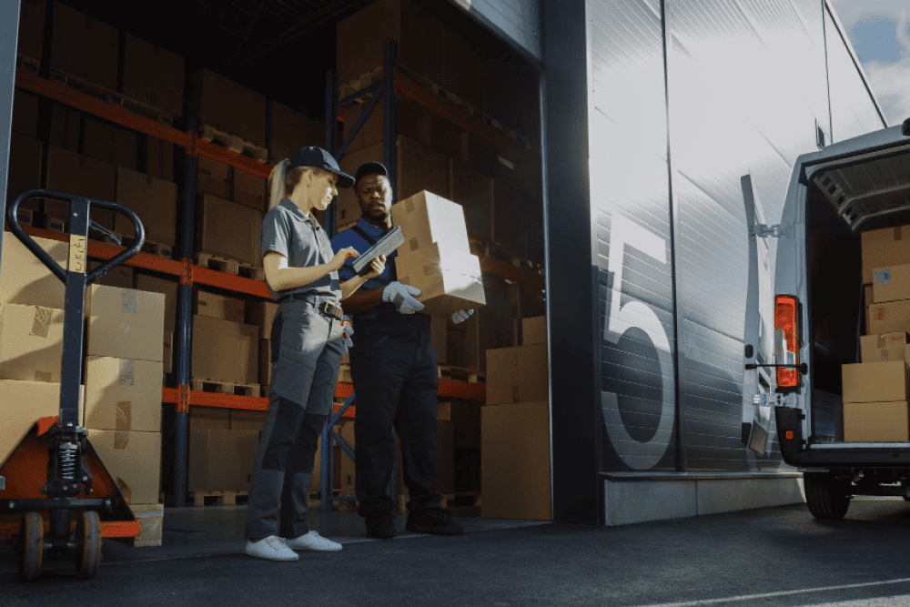 A professional Florida moving team loading items onto a truck with precision and teamwork.