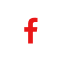 Red lowercase "f" Facebook logo centered on a white circular background, perfect for local movers or moving services to connect with clients.